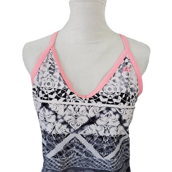 ZeroXposur Swimwear Razorback Swim Top Built-in Sports Bra w/ Cups Size 14 - Picture 2 of 5